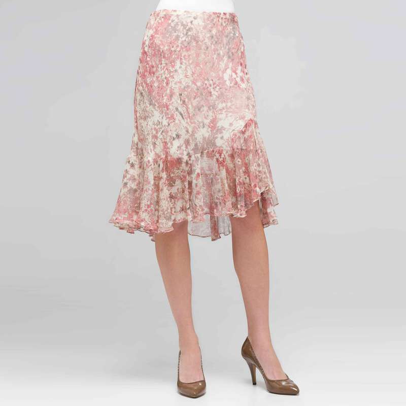 Long Ruffle Skirt, , large