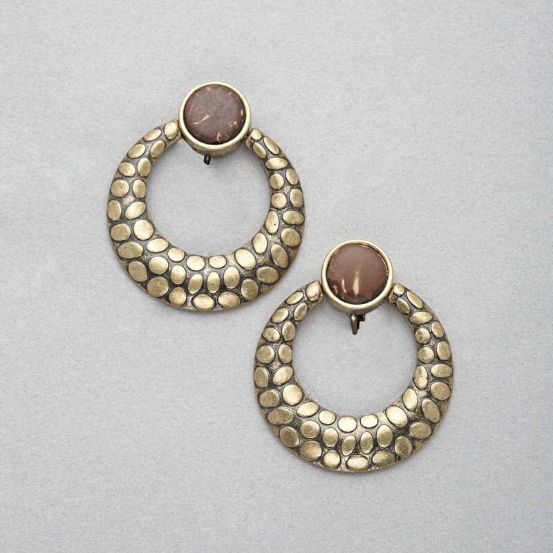Hoop Clip On Earring, , large