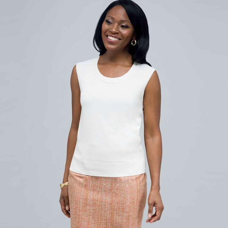 Scoop Neck Shell., , large